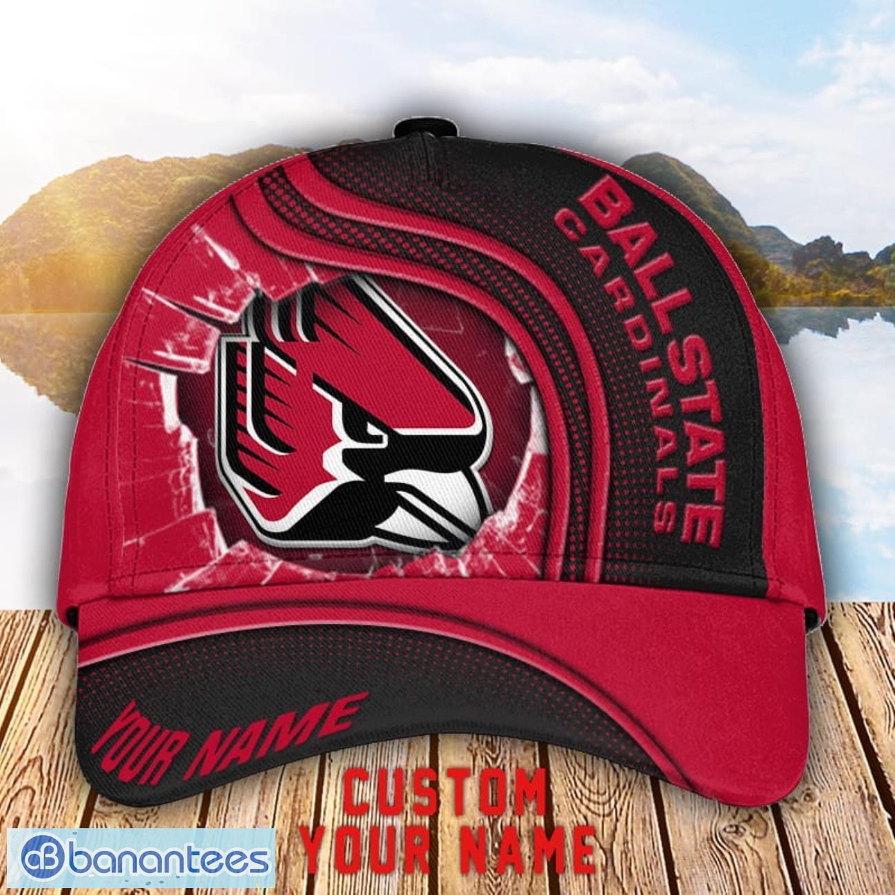 ball state cardinals 3d cap custom name for fans sport gift image Ball State Cardinals 3D Cap Custom Name For Fans Sport Gift Product Photo 1