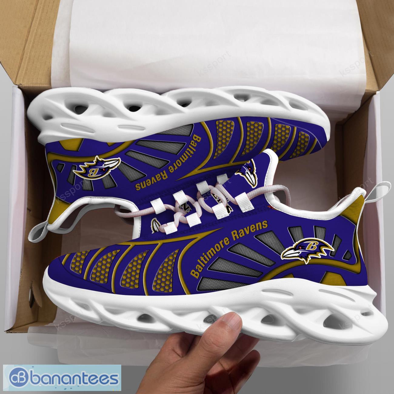 baltimore ravens nflnew designs black and white clunky shoes max soul shoes sport season gift 1 image Baltimore Ravens NFLNew Designs Black And White Clunky Shoes Max Soul Shoes Sport Season Gift Product Photo 2