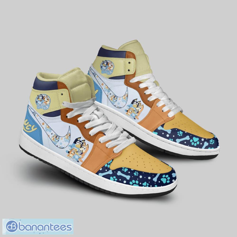 bluey custom air jordan 1 hightop shoes for men women fans 1 image Bluey Custom Air Jordan 1 Hightop Shoes For Men Women Fans - Bluey Custom Air Jordan 1 High Top Shoes_2