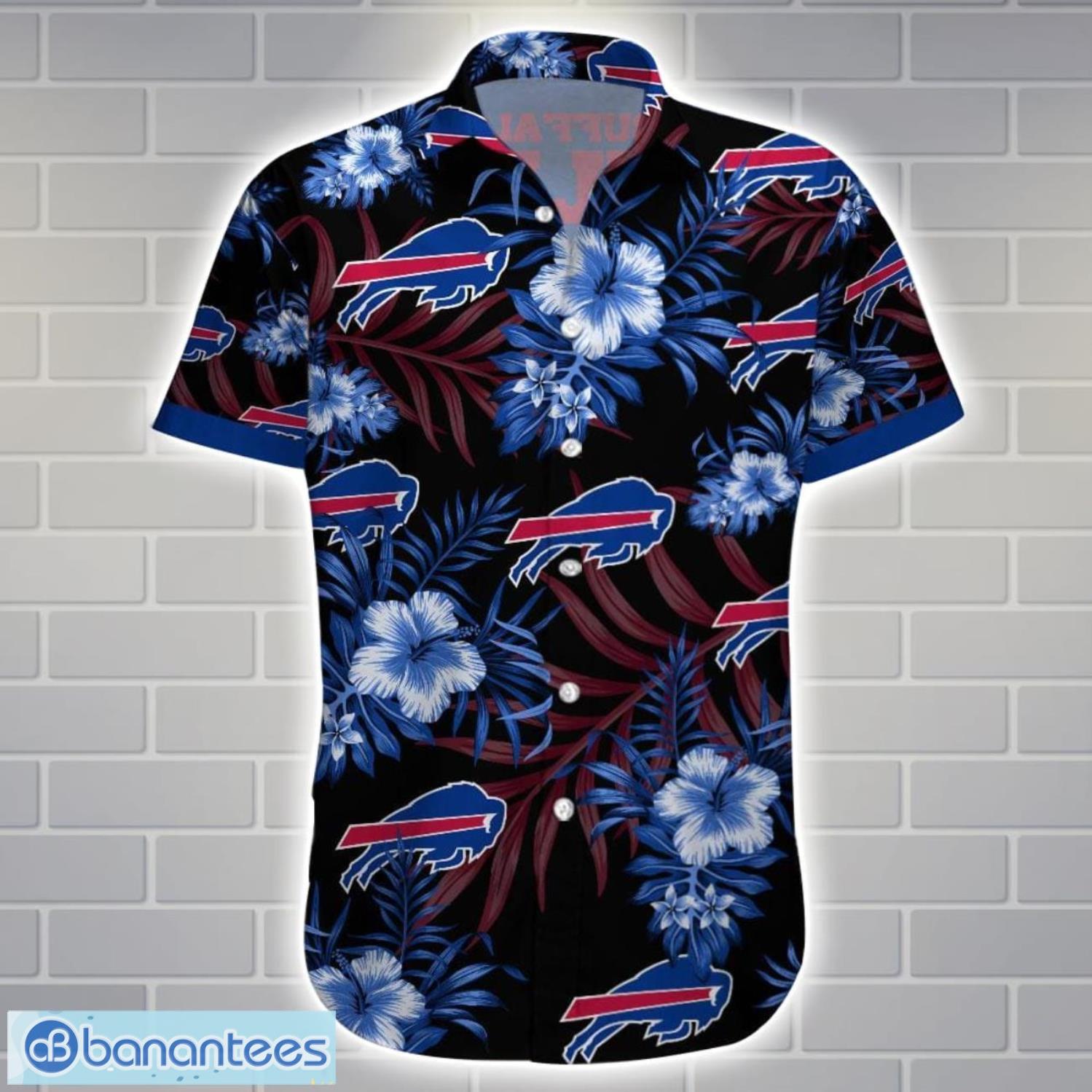 buffalo billsteam logo tropical 3d hawaiian shirt big fans gift 1 image Buffalo BillsTeam Logo Tropical 3D Hawaiian Shirt Big Fans Gift Product Photo 2