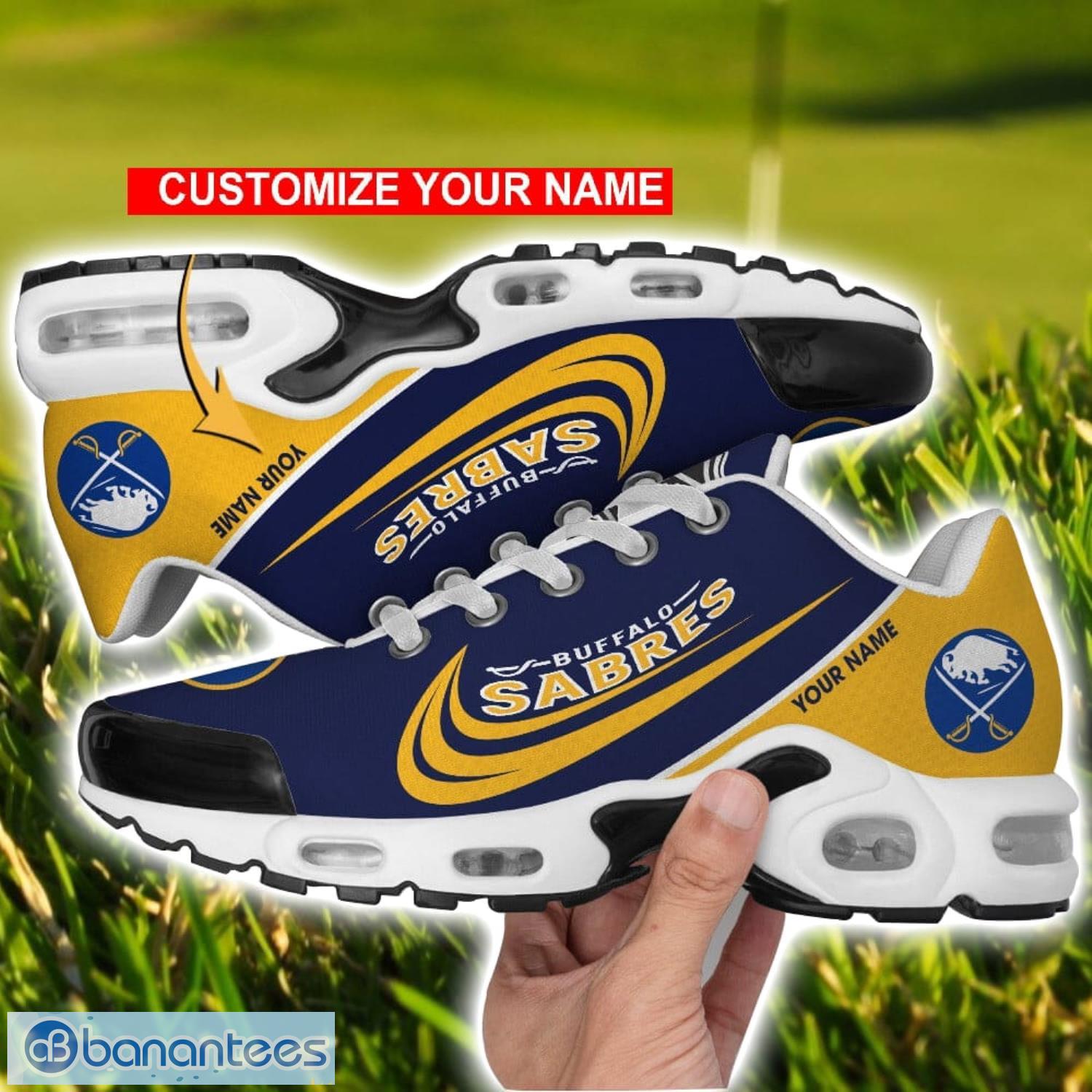 buffalo sabres air cushion sport shoes personalized name gift for men women image Buffalo Sabres Air Cushion Sport Shoes Personalized Name Gift For Men Women Product Photo 1