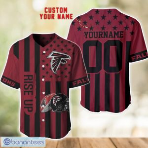 Atlanta Falcons Custom Name and Number Baseball Jersey Shirt Product Photo 1