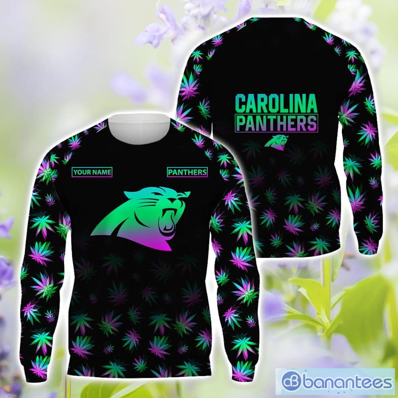 carolina panthers personalized name weed pattern all over printed 3d tshirt hoodie sweatshirt 1 image Carolina Panthers Personalized Name Weed pattern All Over Printed 3D TShirt Hoodie Sweatshirt Product Photo 2
