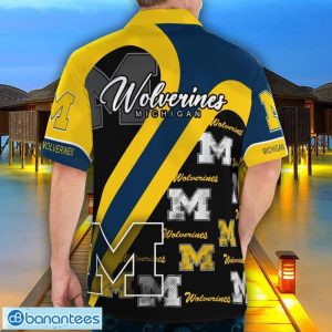 Michigan Wolverines Hawaii Shirt Big Logo 3D Printing Hawaiian Shirt For Men And Women Product Photo 2