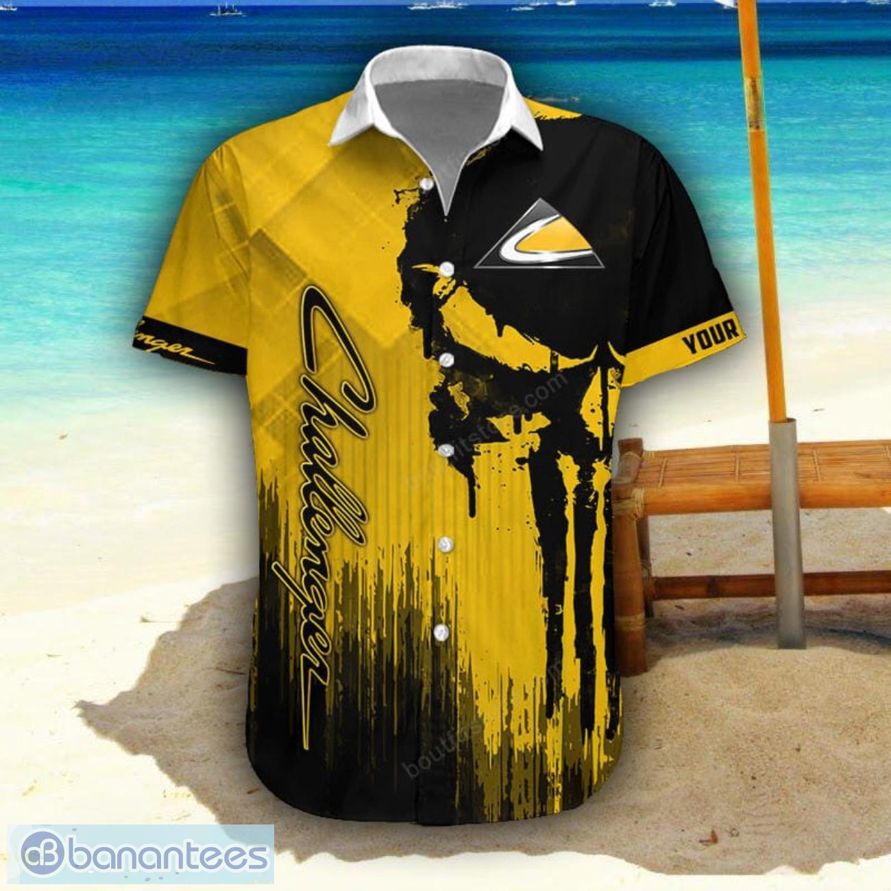 challenger 3d printing hawaiian shirt summer beach shirt for fans custom name 1 image Challenger 3D Printing Hawaiian Shirt Summer Beach Shirt For Fans Custom Name Product Photo 2