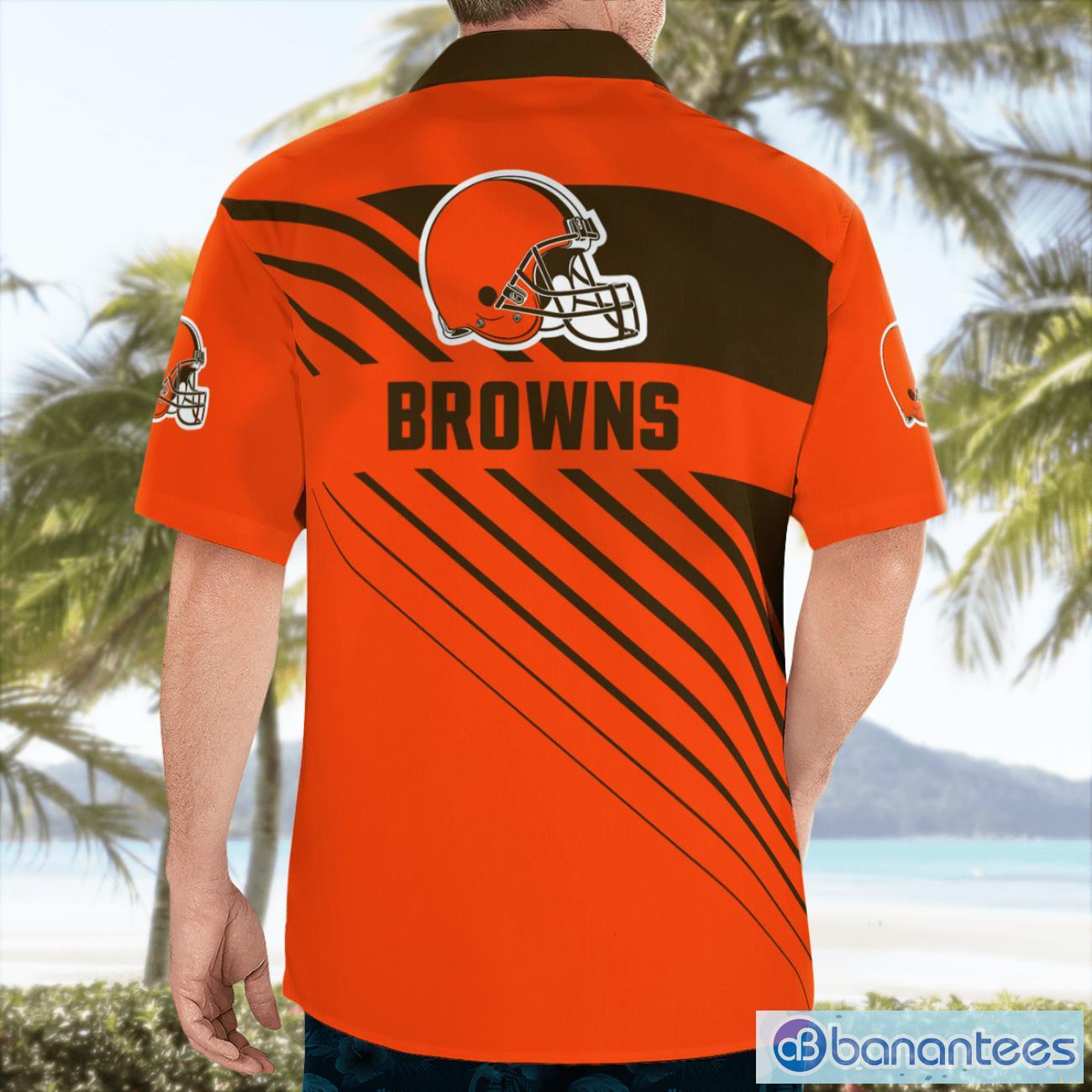 cleveland brownshawaii shirt 3d full printed beach shirt for men and women 1 image Cleveland BrownsHawaii Shirt 3D Full Printed Beach Shirt For Men And Women Product Photo 2