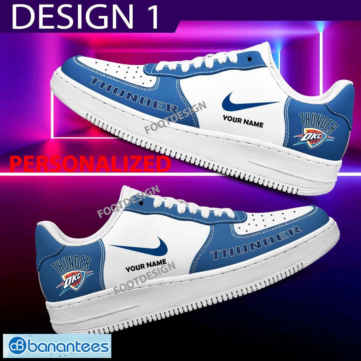 custom name oklahoma city thunder teams air force 1 shoes design gift af1 sneaker for fans image Custom Name Oklahoma City Thunder Teams Air Force 1 Shoes Design Gift AF1 Sneaker For Fans - Oklahoma City Thunder Air Force 1 Sneaker Personalized Style 1