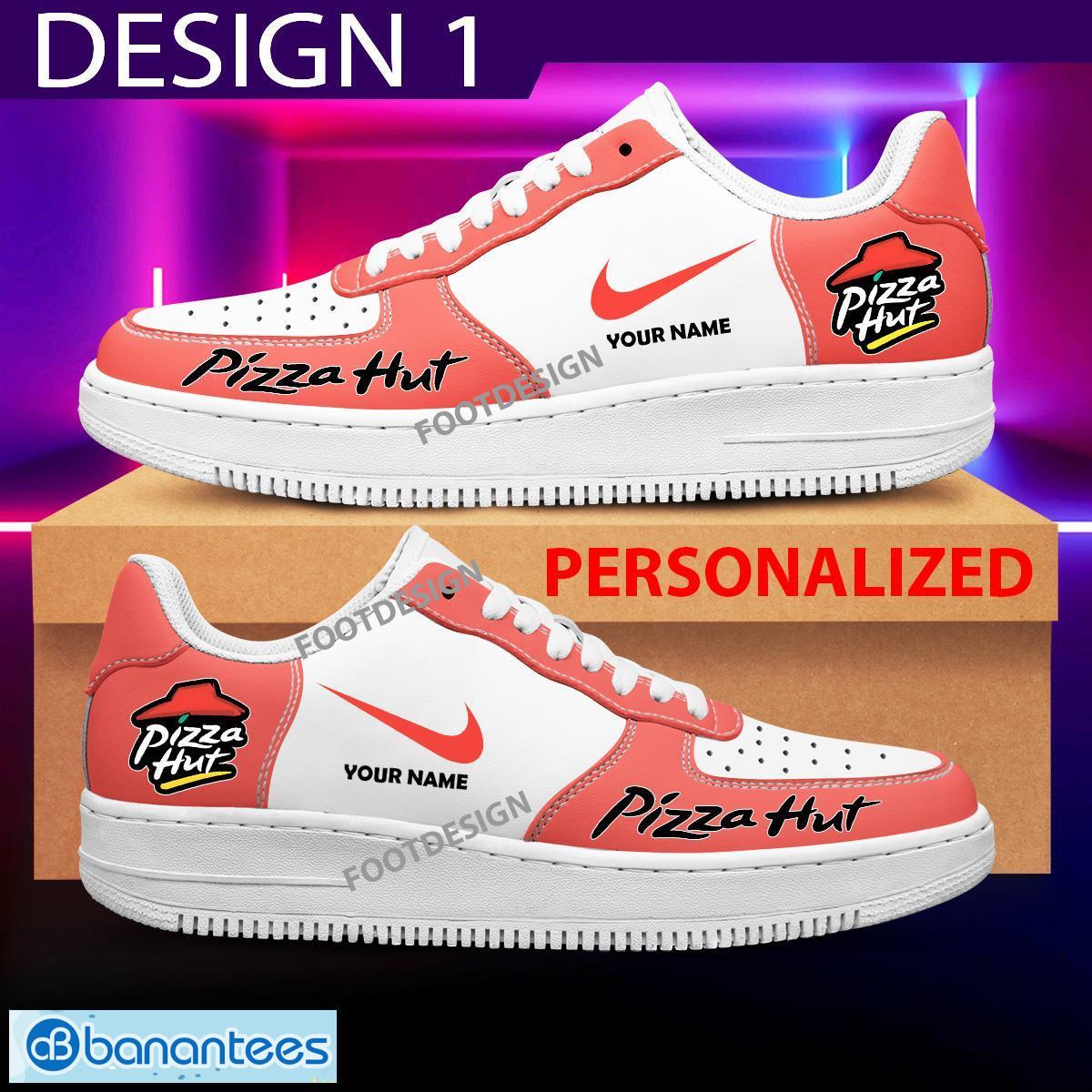 Custom Name Pizza Hut Brand Air Force 1 Sneakers New Pattern For Fans Gift AF1 Shoes - Brands Pizza Hut Air Force 1 Sneakers Custom Name Photo 1