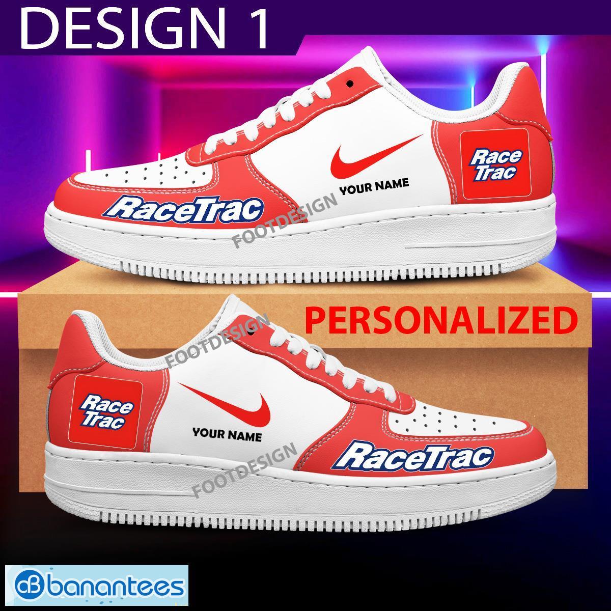 Custom Name Racetrac Brand Air Force 1 Sneakers New Pattern For Fans Gift AF1 Shoes - Brands Racetrac Air Force 1 Sneakers Custom Name Photo 1
