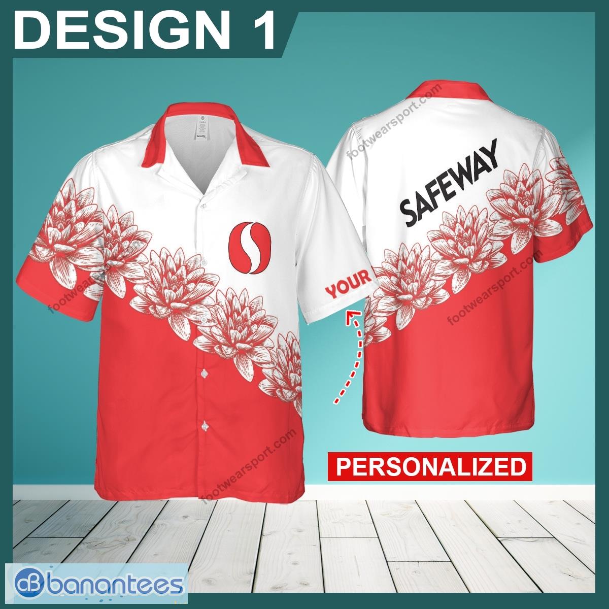 custom name safeway flower brand logo 3d hawaiian shirt beach for men women image Custom Name Safeway Flower Brand Logo 3D Hawaiian Shirt Beach For Men Women - Safeway Flower Brand Logo 3D Hawaiian Shirt Design 1