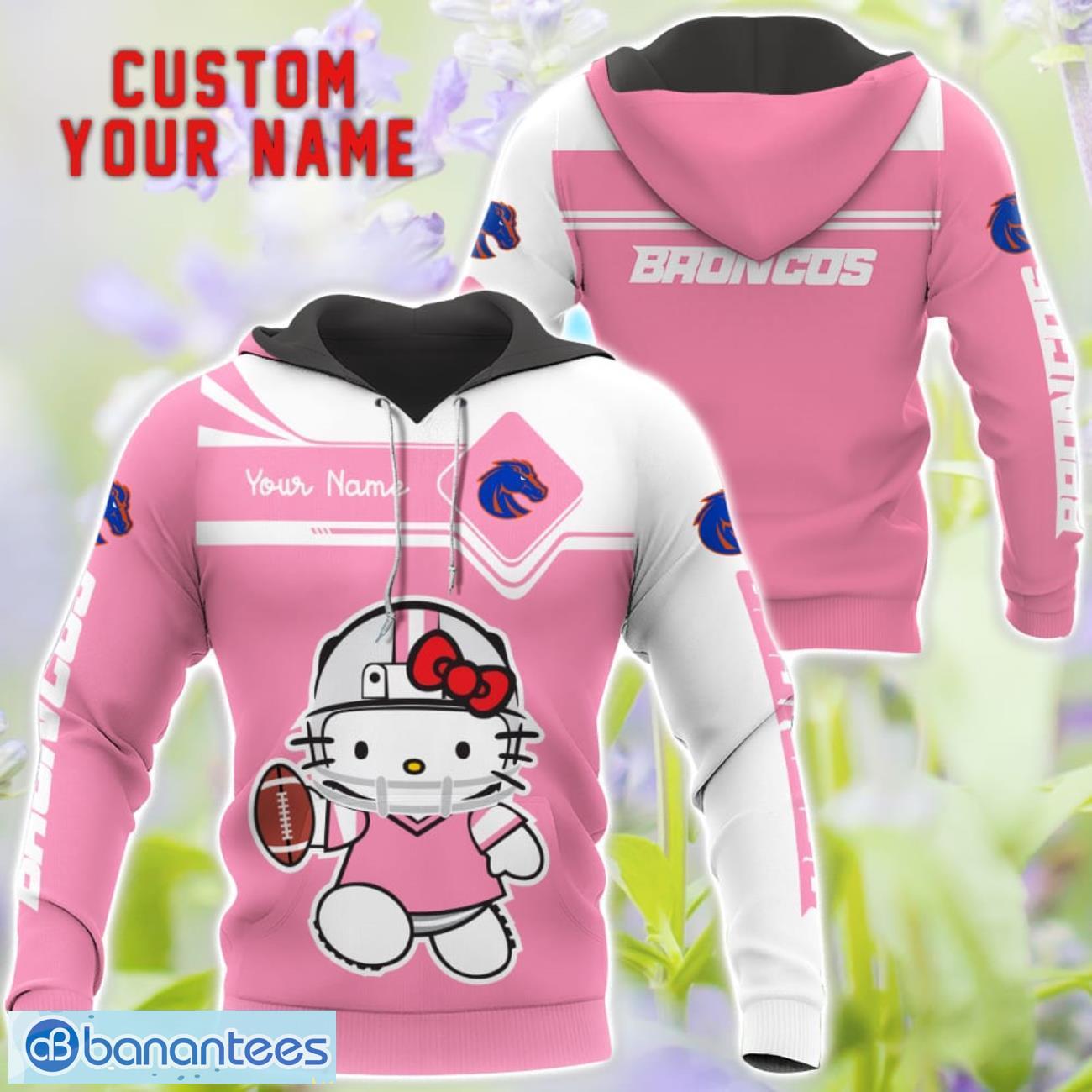 cute gift for ncaa boise state broncos hello kitty 3d t shirt sweatshirt hoodie custom name image Cute Gift For NCAA Boise State Broncos Hello Kitty 3D T-Shirt Sweatshirt Hoodie Custom Name Product Photo 1
