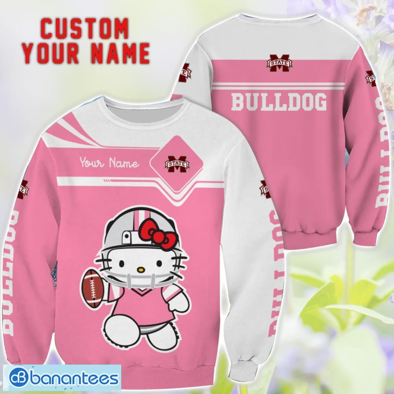 cute gift for ncaa mississippi state bulldogs hello kitty 3d t shirt sweatshirt hoodie custom name 1 image Cute Gift For NCAA Mississippi State Bulldogs Hello Kitty 3D T-Shirt Sweatshirt Hoodie Custom Name Product Photo 2