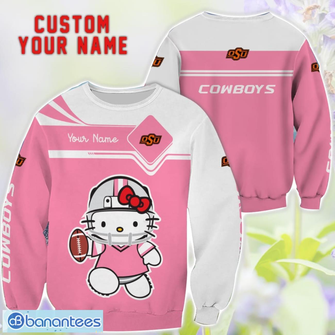 cute gift for ncaa oklahoma state cowboys hello kitty 3d t shirt sweatshirt hoodie custom name 1 image Cute Gift For NCAA Oklahoma State Cowboys Hello Kitty 3D T-Shirt Sweatshirt Hoodie Custom Name Product Photo 2