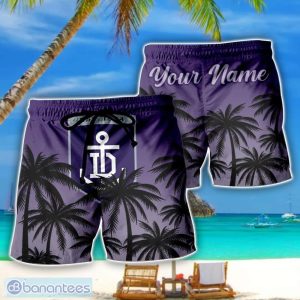 Fremantle Dockers AFL Coconut Pattern Tropical Beach Shorts For Mens Personalized Name Product Photo 1