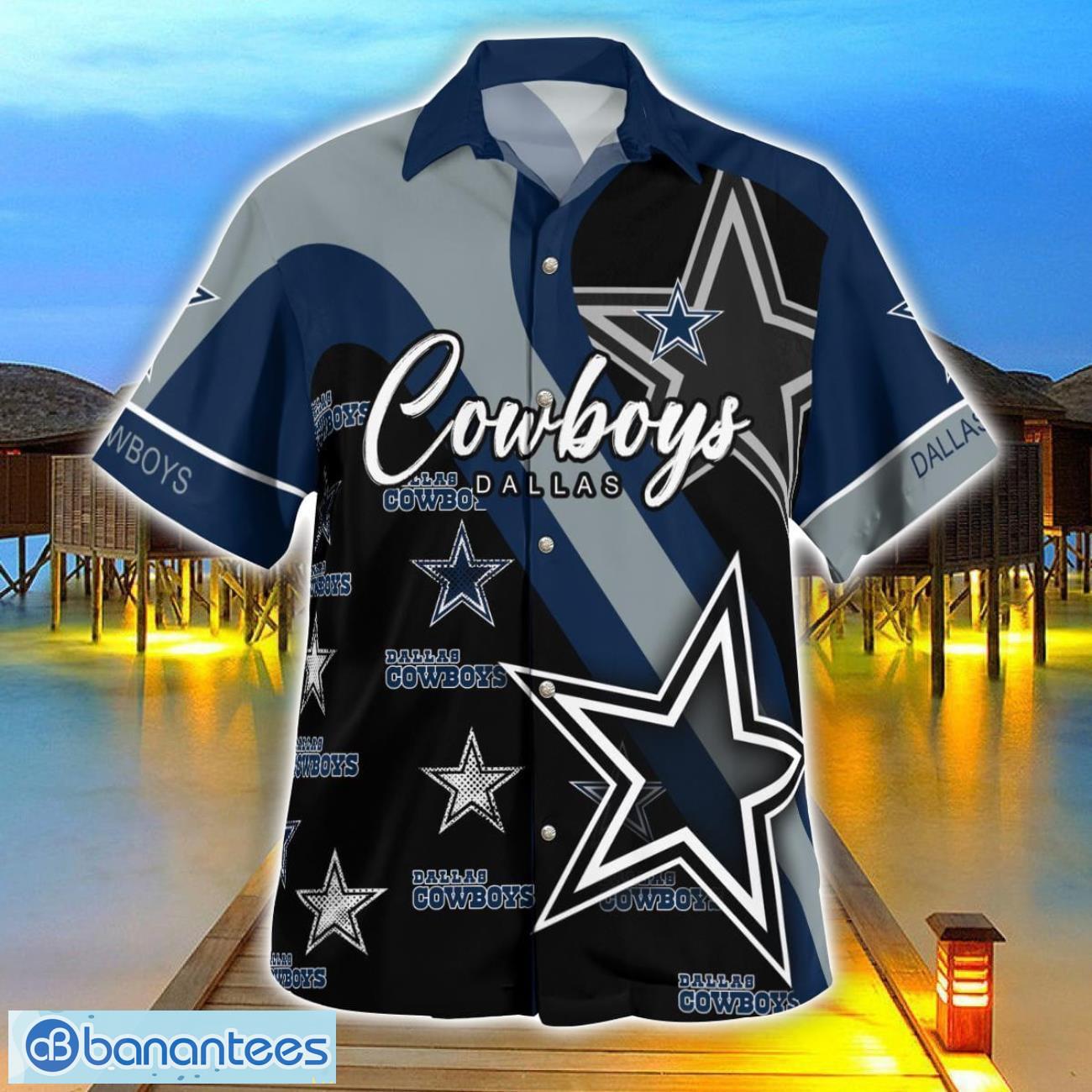 dallas cowboys hawaii shirt big logo 3d printing hawaiian shirt for men and women 2 image Dallas Cowboys Hawaii Shirt Big Logo 3D Printing Hawaiian Shirt For Men And Women Product Photo 3