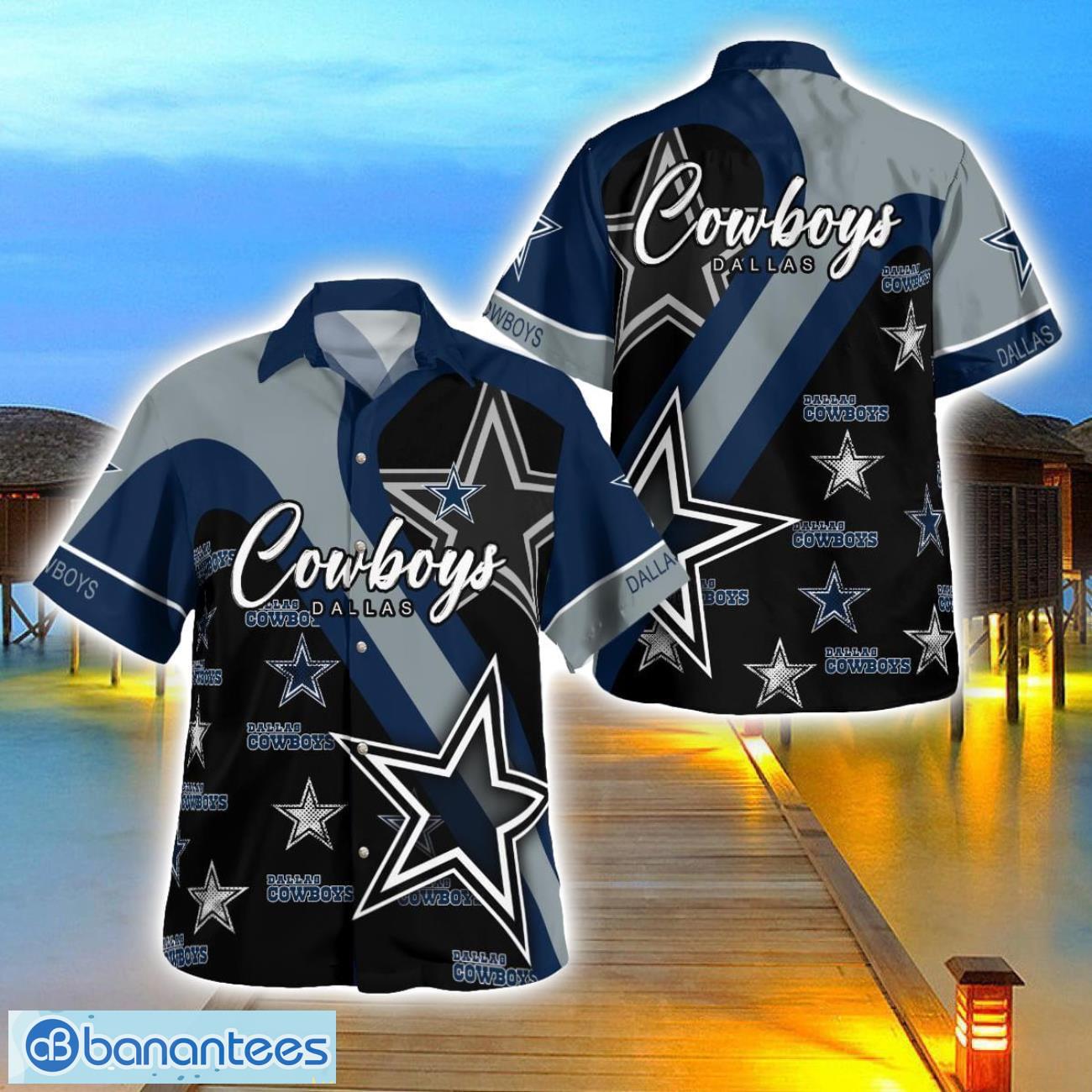 dallas cowboys hawaii shirt big logo 3d printing hawaiian shirt for men and women image Dallas Cowboys Hawaii Shirt Big Logo 3D Printing Hawaiian Shirt For Men And Women Product Photo 1