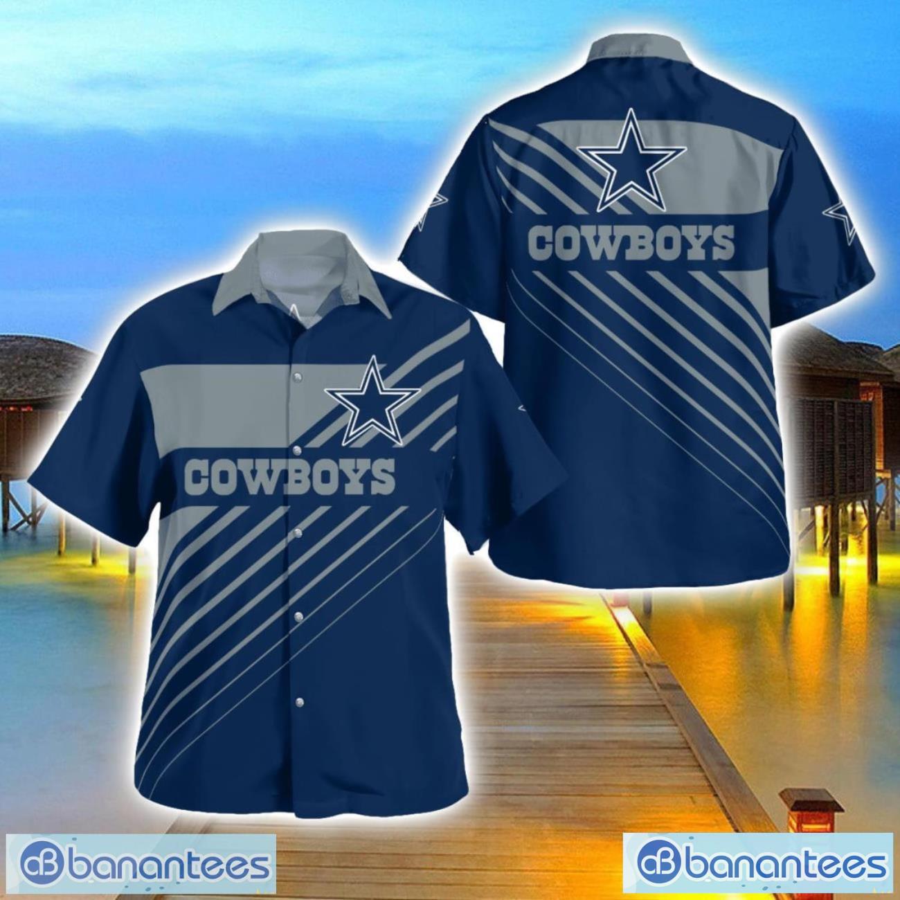 dallas cowboyshawaii shirt 3d full printed beach shirt for men and women image Dallas CowboysHawaii Shirt 3D Full Printed Beach Shirt For Men And Women Product Photo 1