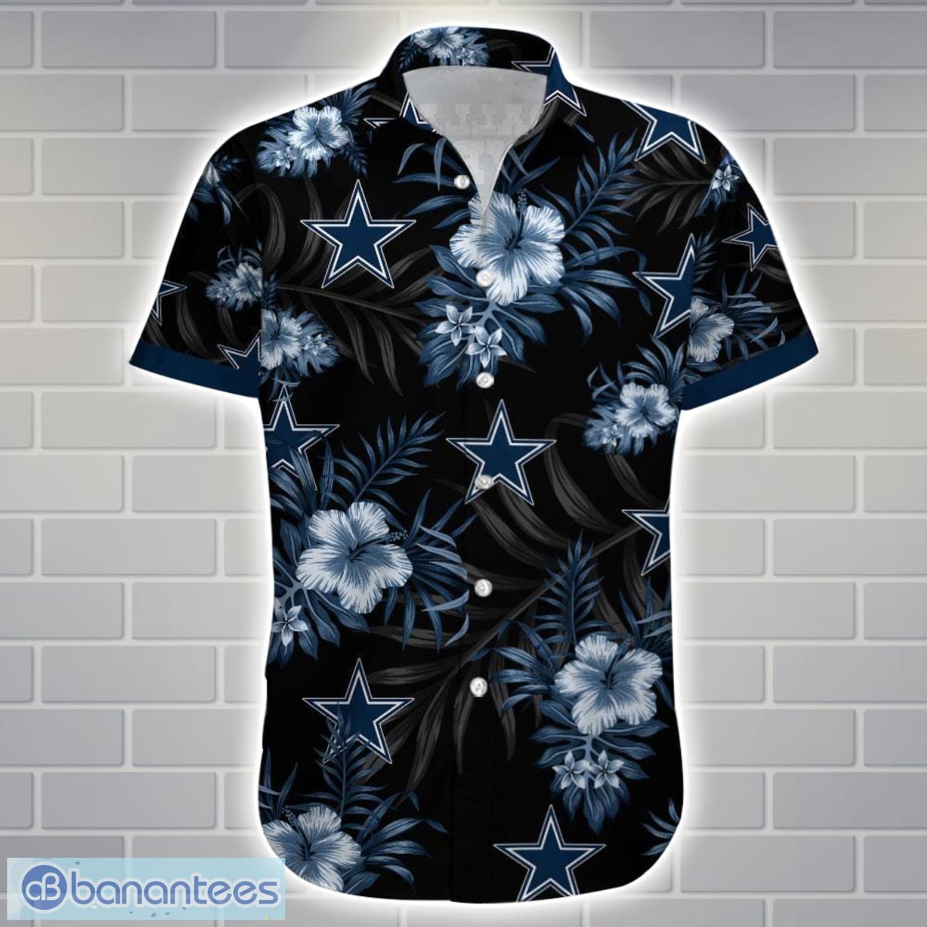 dallas cowboysteam logo tropical 3d hawaiian shirt big fans gift 1 image Dallas CowboysTeam Logo Tropical 3D Hawaiian Shirt Big Fans Gift Product Photo 2