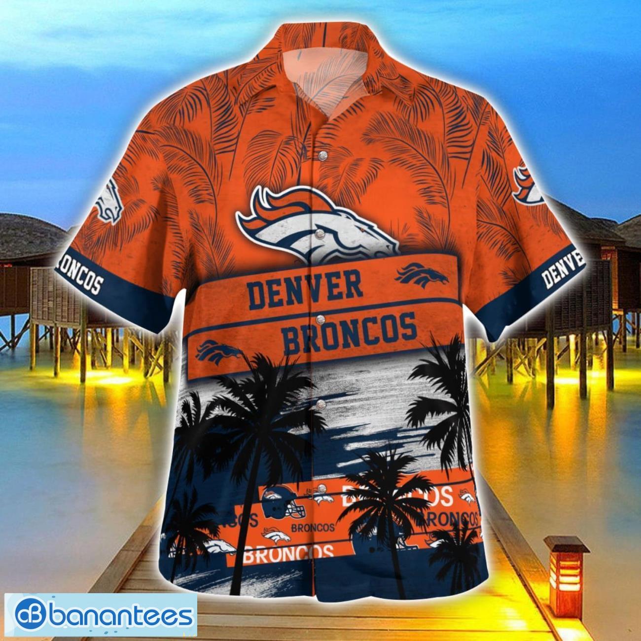 denver broncos logo team tropical coconut hawaii shirt for men and women 2 image Denver Broncos Logo Team Tropical Coconut Hawaii Shirt For Men And Women Product Photo 3