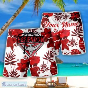 Essendon Bombers AFL Summer Gift For Mens Personalized Name Beach Shorts Product Photo 1