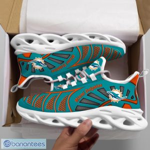 Miami Dolphins NFLNew Designs Black And White Clunky Shoes Max Soul Shoes Sport Season Gift Product Photo 2