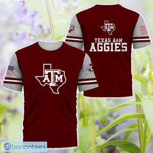 Texas A&M Aggies Logo Team 3D T-Shirt Sweatshirt Hoodie Zip Hoodie For Men Women Product Photo 3