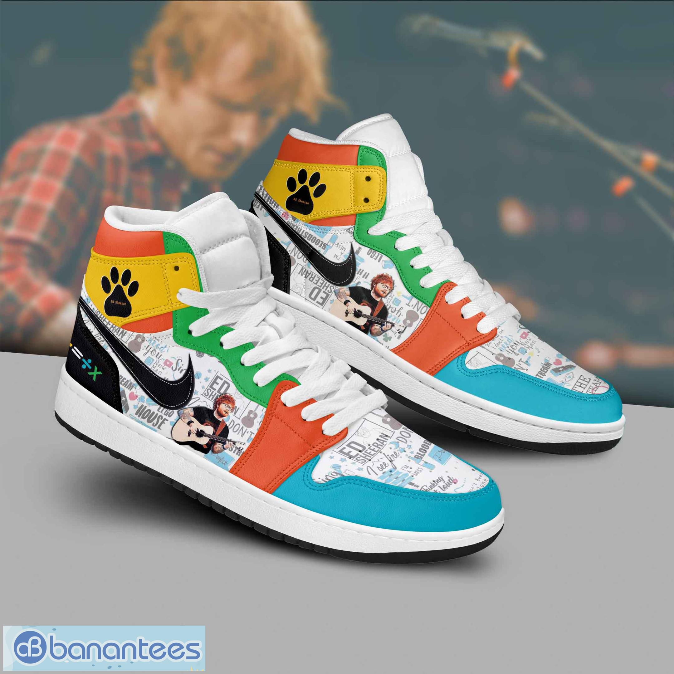 Ed Sheeran Air Jordan 1 Hightop Shoes For Men Women Fans - Ed Sheeran Air Jordan 1 High Top Shoes_2