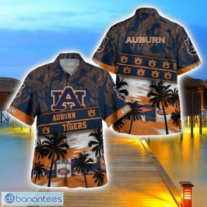 Auburn Tigers Logo Team Tropical Coconut Hawaii Shirt For Men And Women Product Photo 1