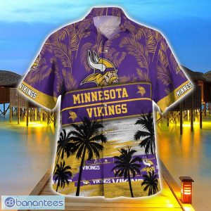 Minnesota Vikings Logo Team Tropical Coconut Hawaii Shirt For Men And Women Product Photo 3