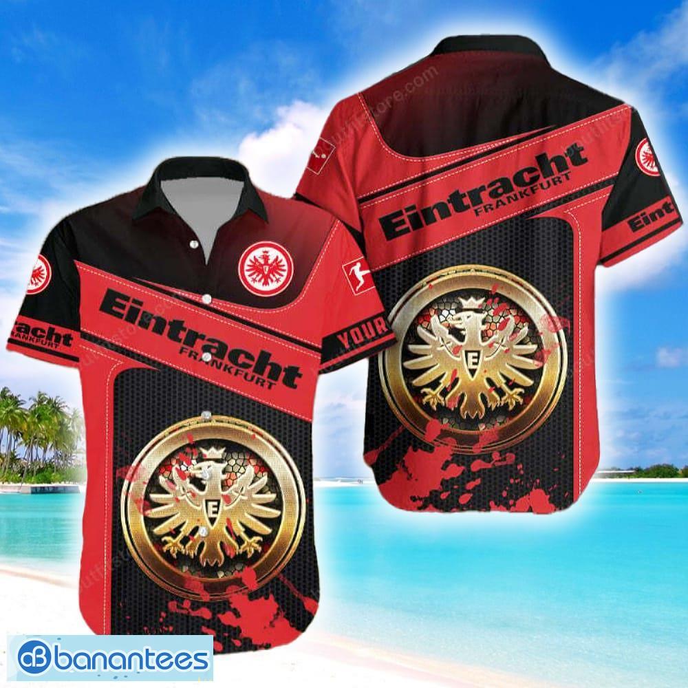 Eintracht Frankfurt Organic Logo Beach Hawaiian Shirt For Men And Women - Eintracht Frankfurt Hawaiian Shirt Summer_1