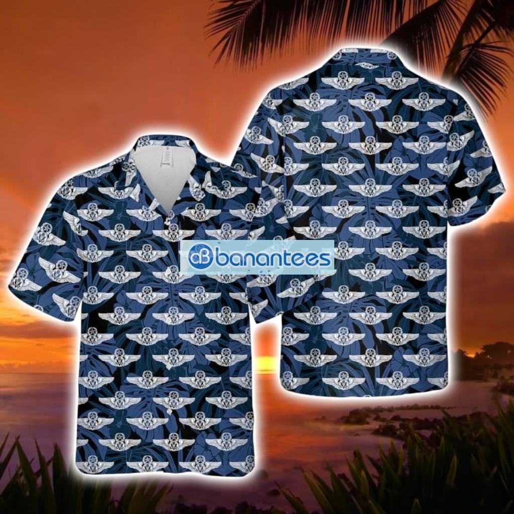 Enlisted Aircrew Wings (Master Usaf) Button Down Hawaiian Shirt Product Photo 1