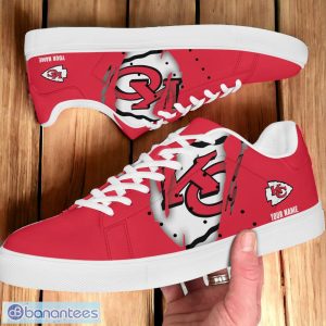 Kansas City Chiefs NFL Stan Smith Shoes Gifts For Fans Custom Name Product Photo 2