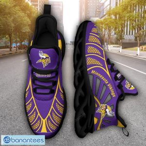 Minnesota Vikings NFLNew Designs Black And White Clunky Shoes Max Soul Shoes Sport Season Gift Product Photo 1