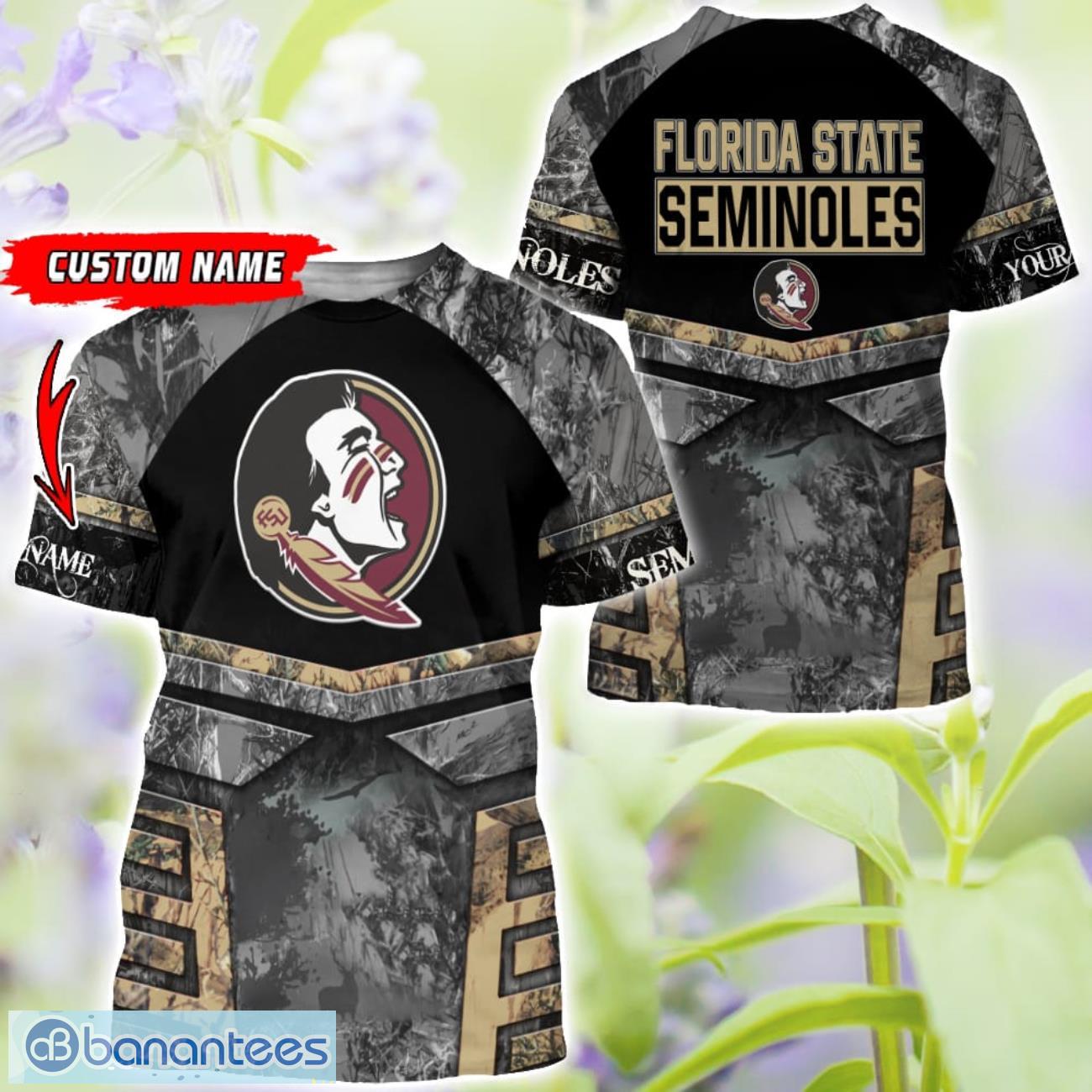 florida state seminoles grey black hunting 3d t shirt hoodie sweatshirt zip hoodie custom name 2 image Florida State Seminoles Grey Black Hunting 3D T-Shirt Hoodie Sweatshirt Zip Hoodie Custom Name Product Photo 3