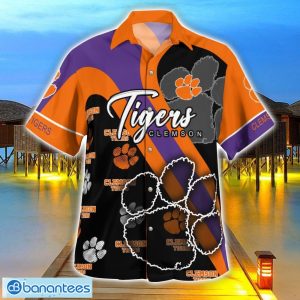 Clemson Tigers Hawaii Shirt Big Logo 3D Printing Hawaiian Shirt For Men And Women Product Photo 3