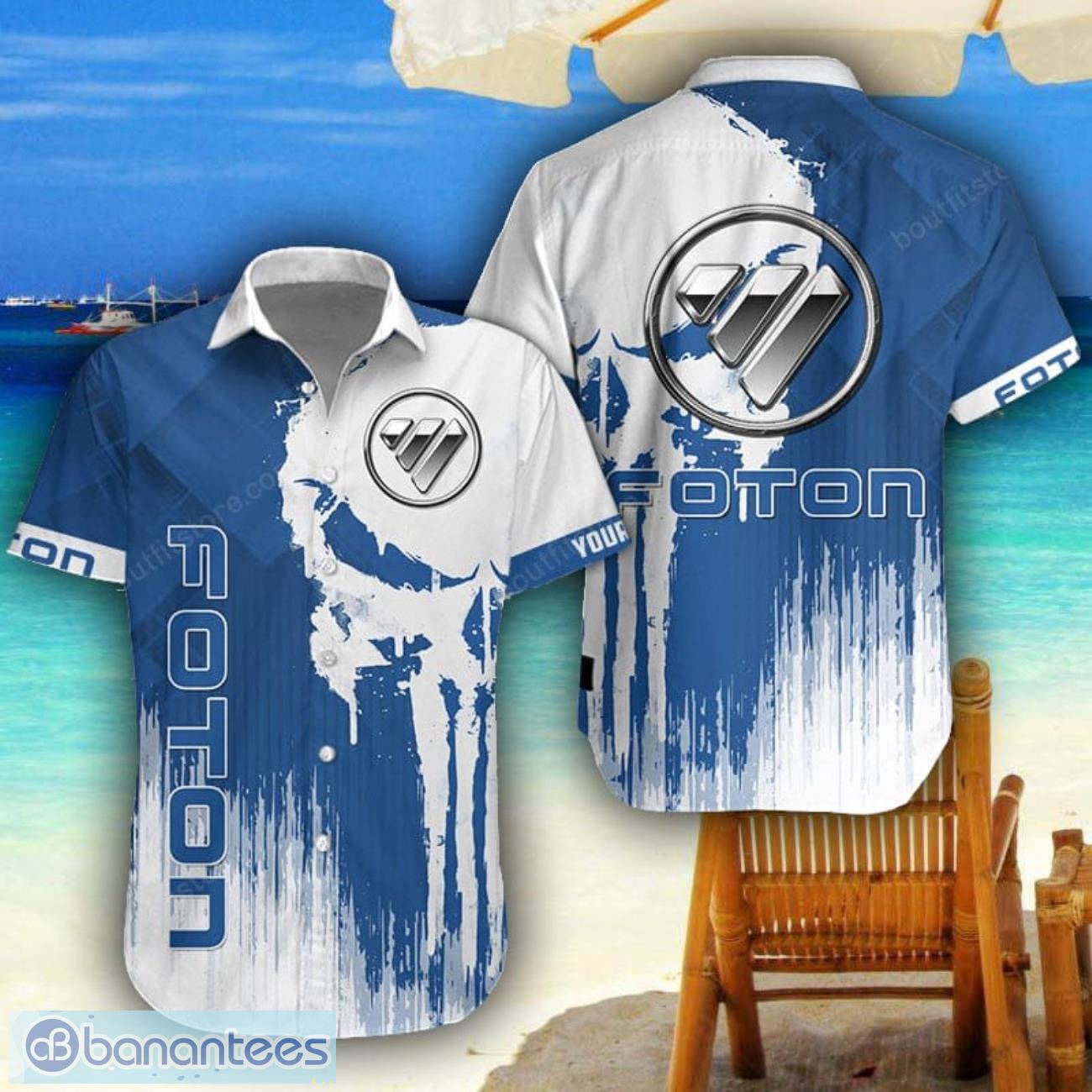 foton 3d printing hawaiian shirt summer beach shirt for fans custom name image Foton 3D Printing Hawaiian Shirt Summer Beach Shirt For Fans Custom Name Product Photo 1
