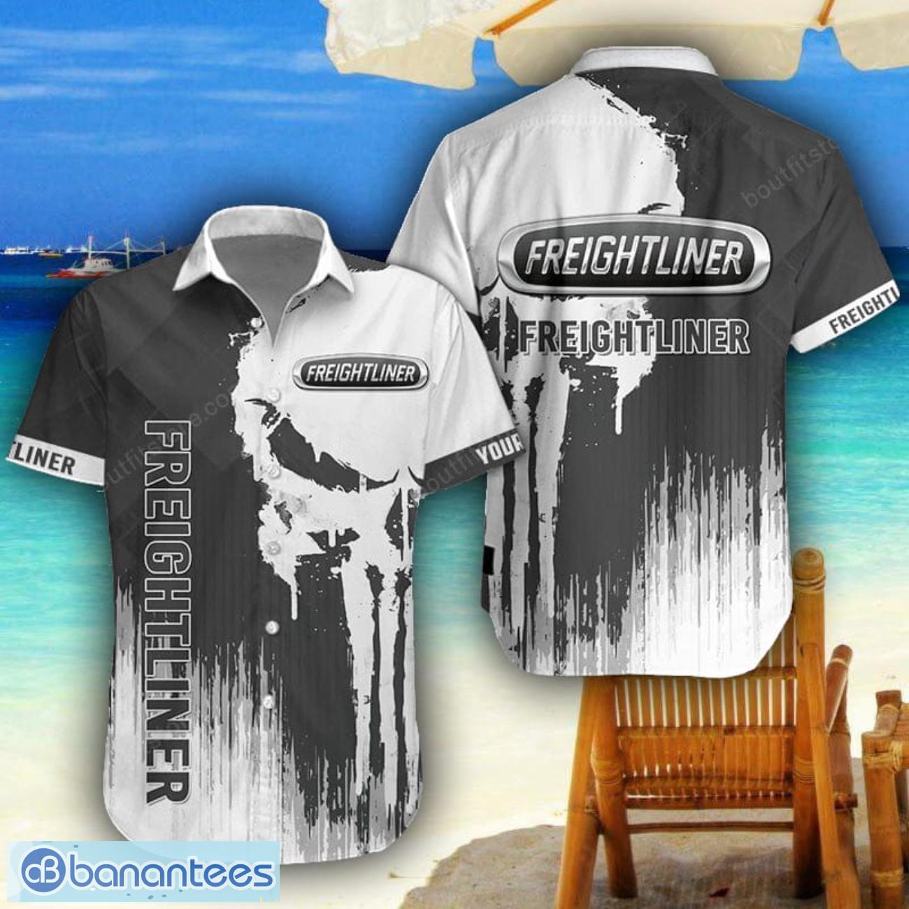 freightliner 3d printing hawaiian shirt summer beach shirt for fans custom name image Freightliner 3D Printing Hawaiian Shirt Summer Beach Shirt For Fans Custom Name Product Photo 1