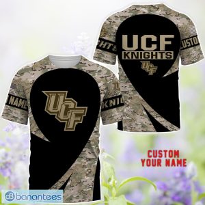 UCF Knights 3D Hoodie T-Shirt Sweatshirt Camo Pattern Veteran Custom Name Gift For Father's day Product Photo 2