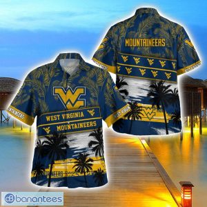 West Virginia Mountaineers Logo Team Tropical Coconut Hawaii Shirt For Men And Women Product Photo 1