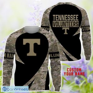 Tennessee Volunteers 3D Hoodie T-Shirt Sweatshirt Camo Pattern Veteran Custom Name Gift For Father's day Product Photo 3