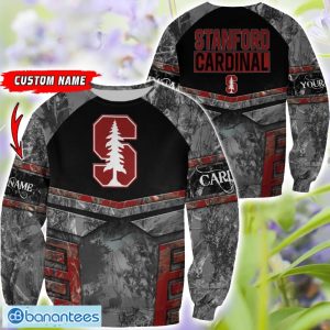 Stanford Cardinal Grey Black Hunting 3D T-Shirt Hoodie Sweatshirt Zip Hoodie Custom Name Product Photo 2