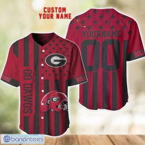Georgia Bulldogs Custom Name and Number NCAA Baseball Jersey Shirt Product Photo 1