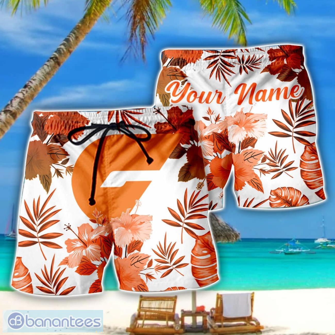 gws giants afl summer gift for mens personalized name beach shorts image GWS Giants AFL Summer Gift For Mens Personalized Name Beach Shorts Product Photo 1