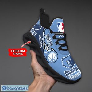 Personalized Name Memphis Grizzlies Fireball Personalized Sneakers Max Soul Shoes Product Photo 2