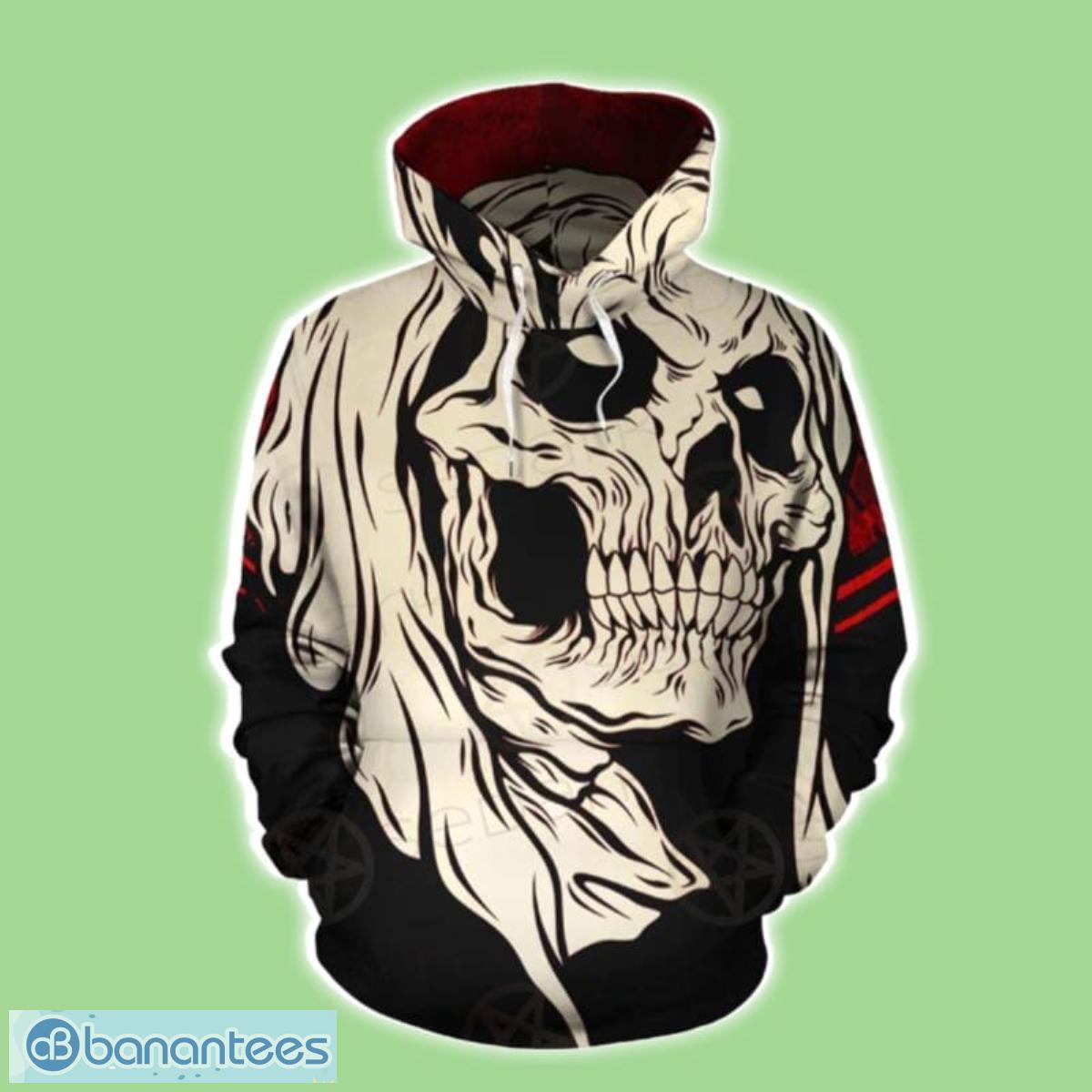 Horror Skull 3d Hoodie Men/women Printing Sweatshirts Green Leaves Funny  Shirt Skull Smoking Harajuku Pullover Hip Hop Jacket - Hoodies & Sweatshirts  - AliExpress