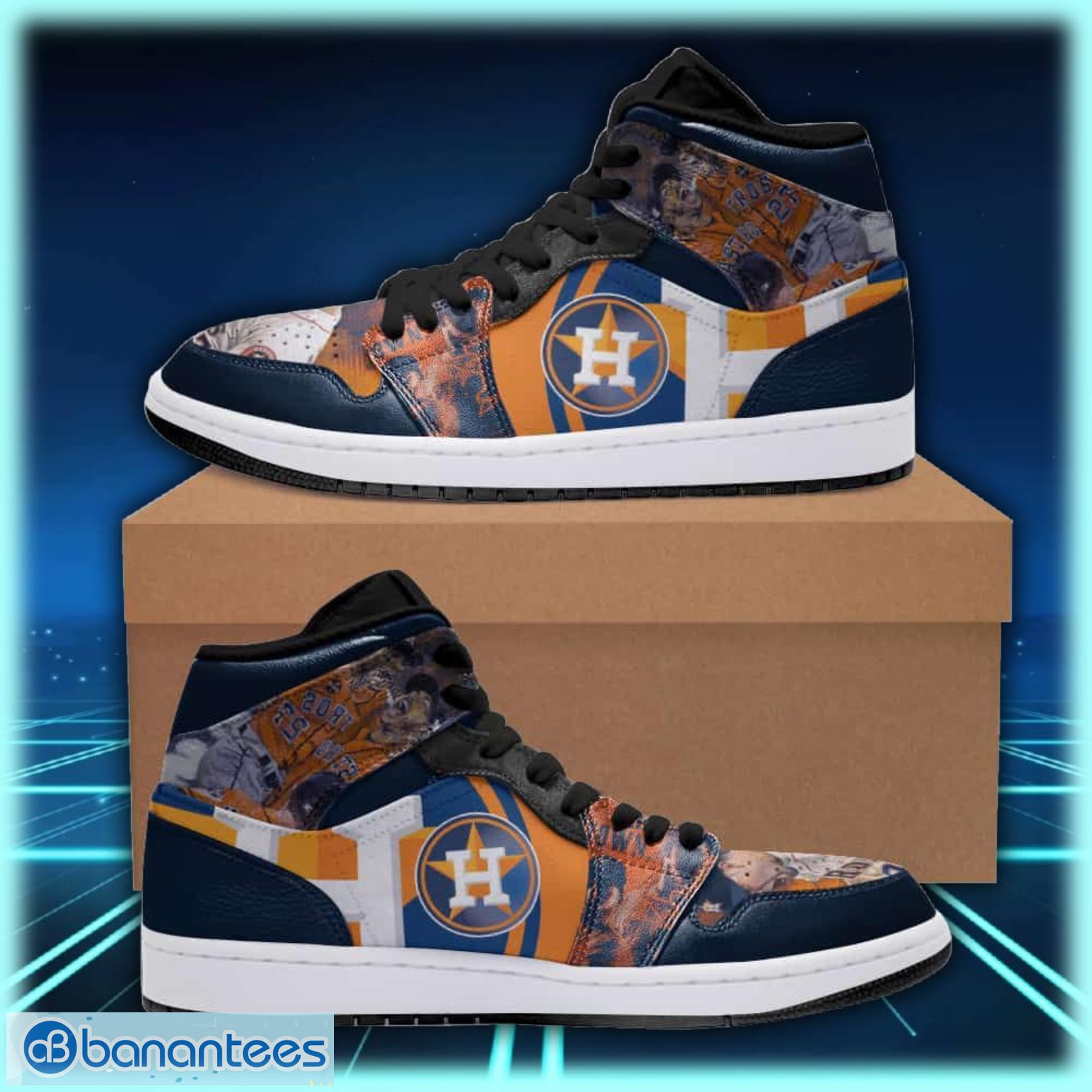 Houston Astros 2 Jordan High Top Shoes For Men And Women Product Photo 1