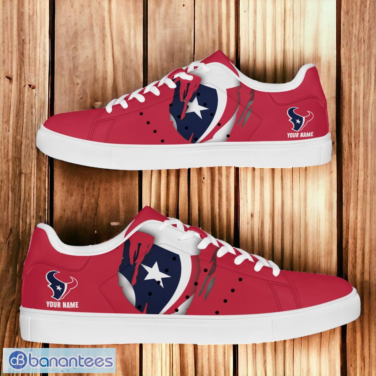 Houston Texans NFL Stan Smith Shoes Gifts For Fans Custom Name Product Photo 1