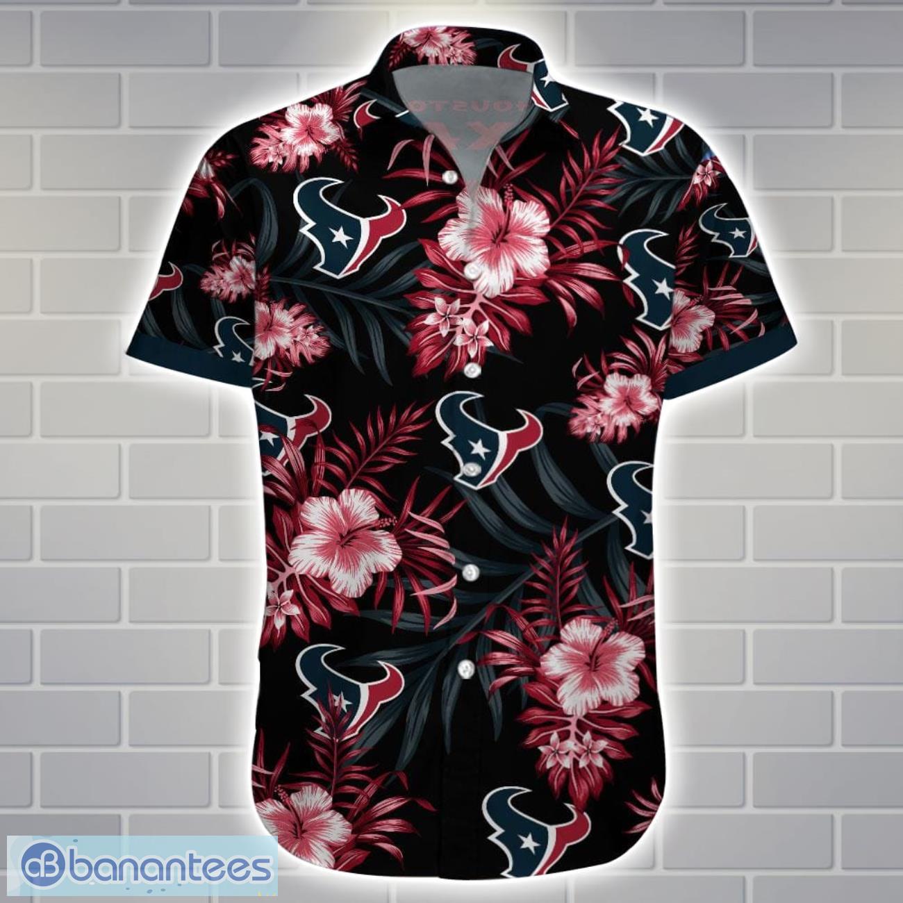 houston texansteam logo tropical 3d hawaiian shirt big fans gift 1 image Houston TexansTeam Logo Tropical 3D Hawaiian Shirt Big Fans Gift Product Photo 2