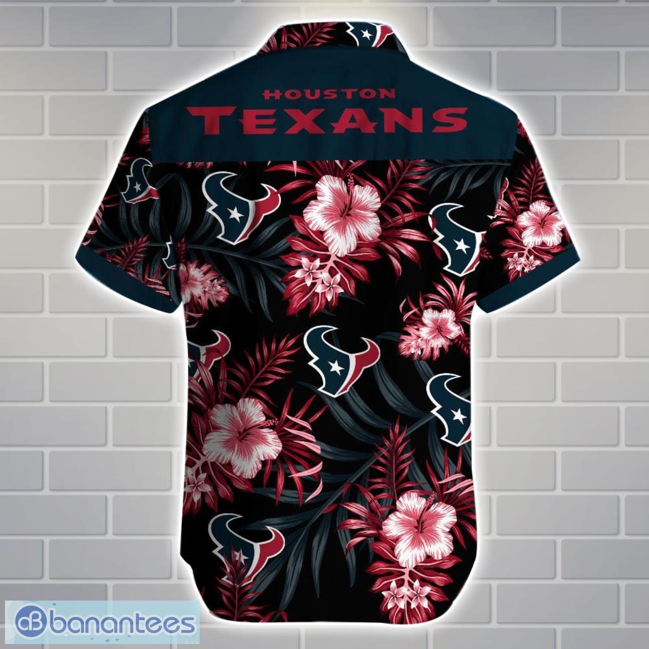 Houston TexansTeam Logo Tropical 3D Hawaiian Shirt Big Fans Gift Houston TexansTeam Logo Tropical 3D Hawaiian Shirt Big Fans Gift Product Photo 3