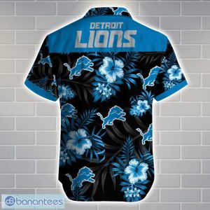Detroit LionsTeam Logo Tropical 3D Hawaiian Shirt Big Fans Gift Product Photo 3